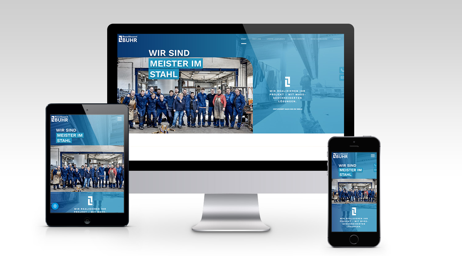 Bauschlosserei Buhr - Desktop, Tablet, Handy