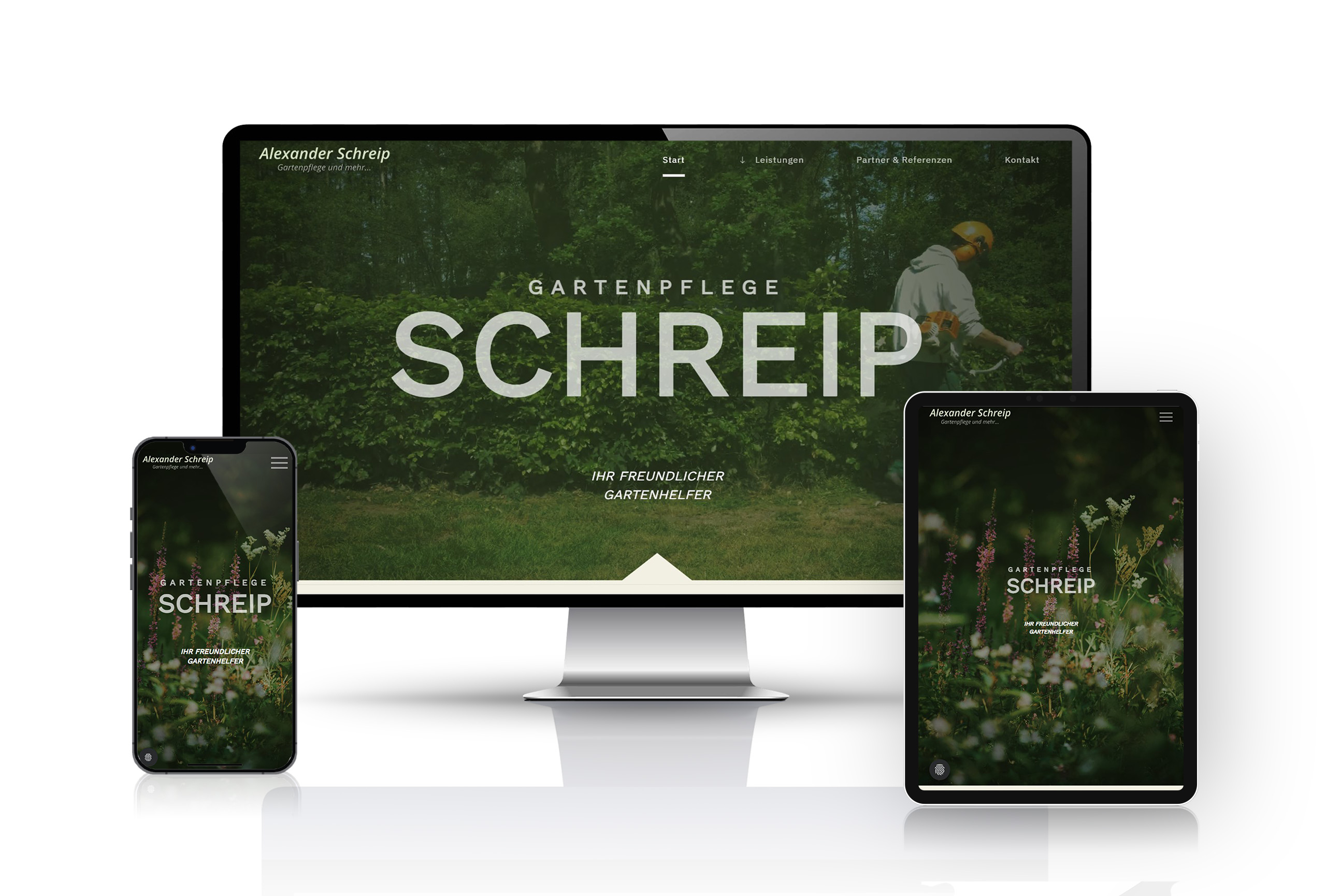 Gartenpflege Schreip - Desktop, Tablet, Handy