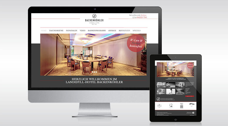 Hotel Backenköhler - Desktop, Tablet