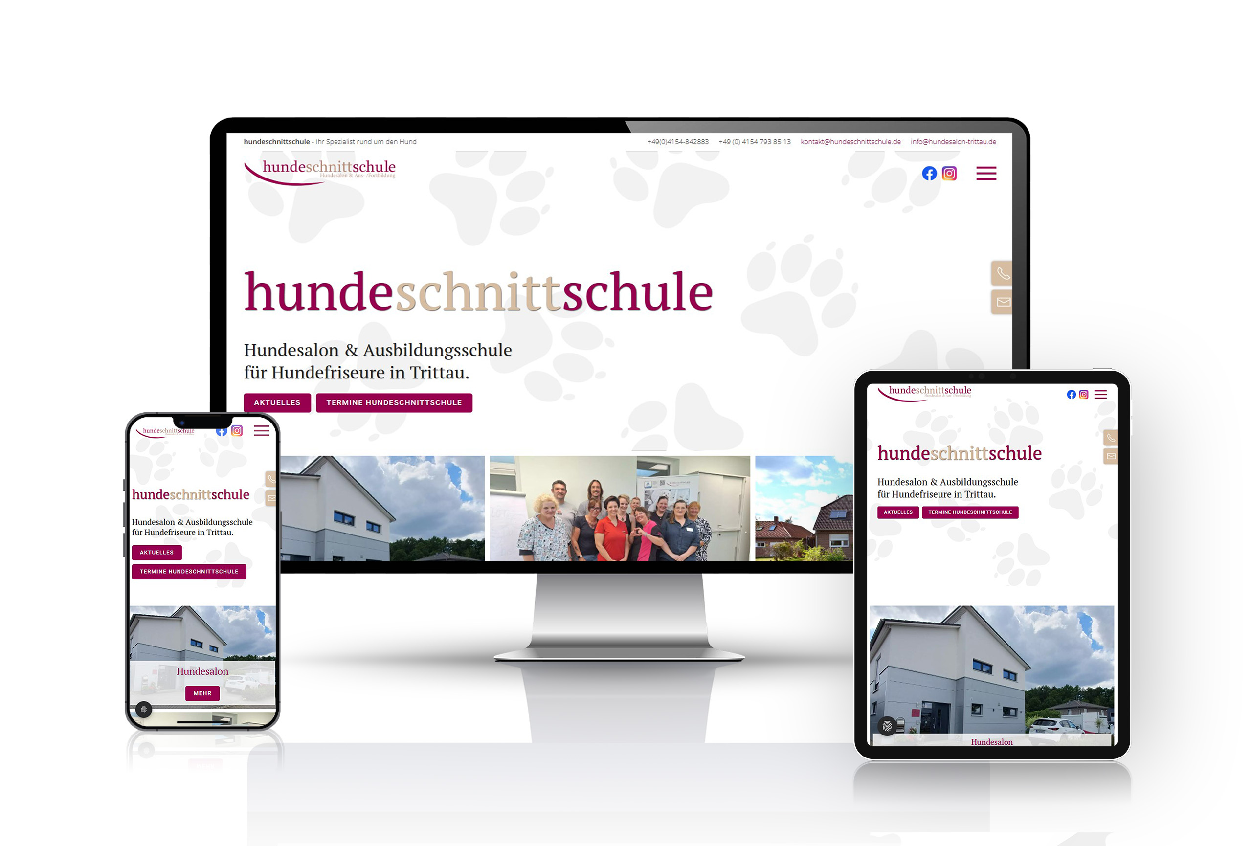 Hundeschnittschule - Desktop, Tablet