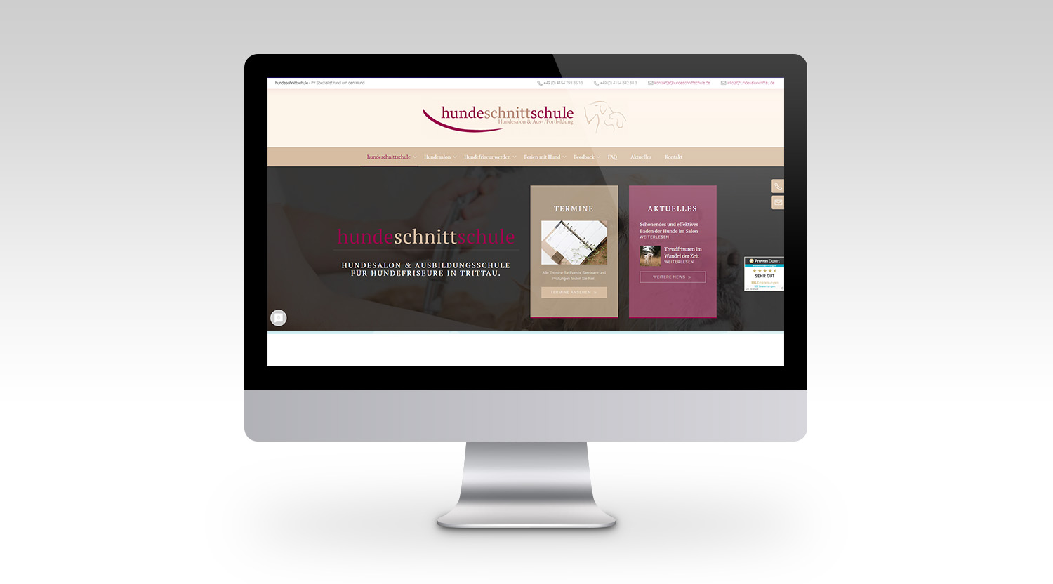 Hundeschnittschule - Desktop