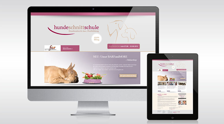 Hundeschnittschule - Desktop, Tablet
