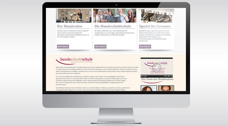 Hundeschnittschule - Desktop