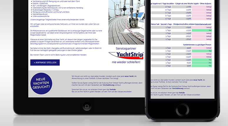 Yacht Kontor - Henrik Lenz -Tablet, Smartphone