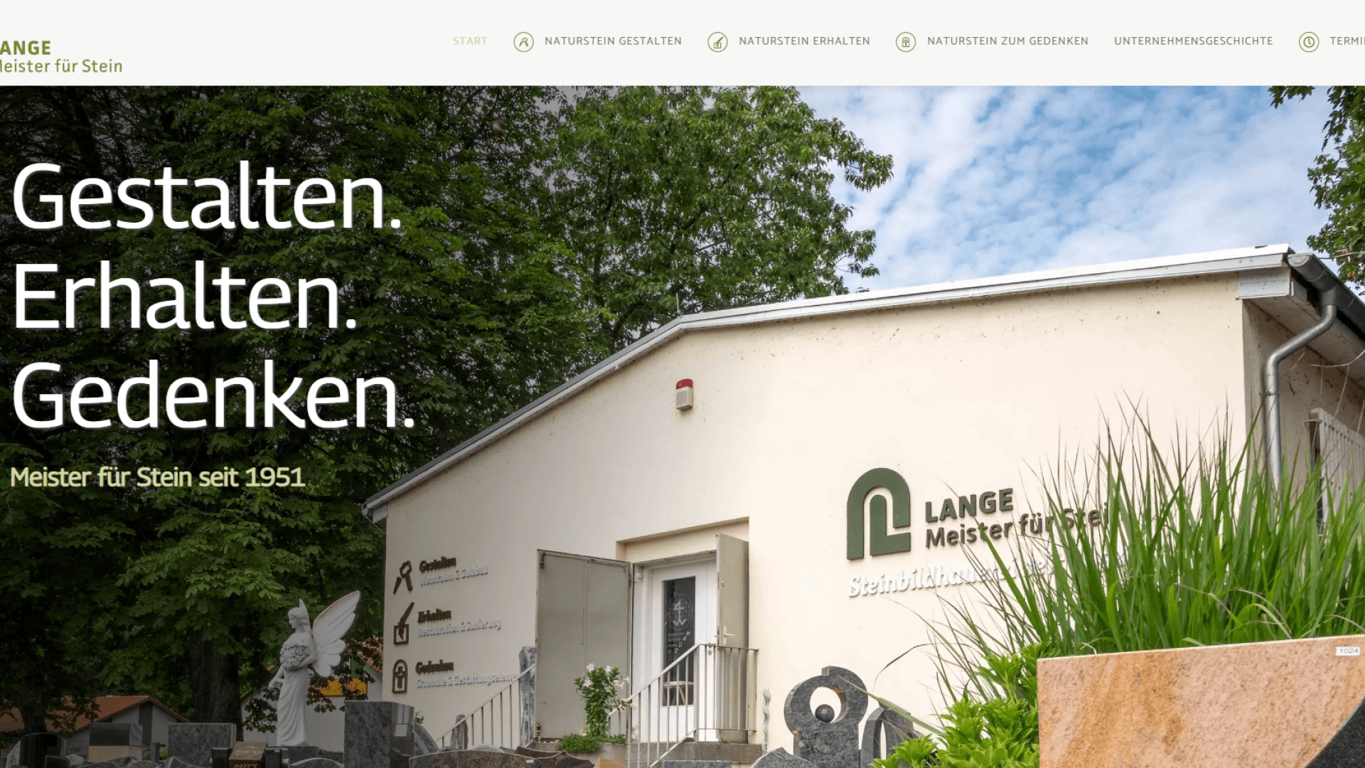 Steinbild­hauerei Lange Referenz